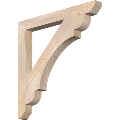 Support latté 3 1/2 "x P 34" x H 34 ", sapin Douglas