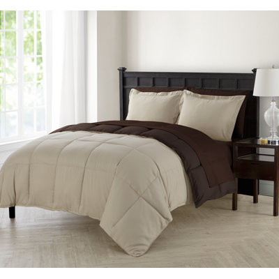 Lincoln Down Alternative Reversible Bed-in-a-Bag Comforter Set