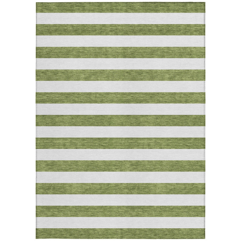 Tapis extérieur lavable antidérapant 9 pi x 12 pi vert olive