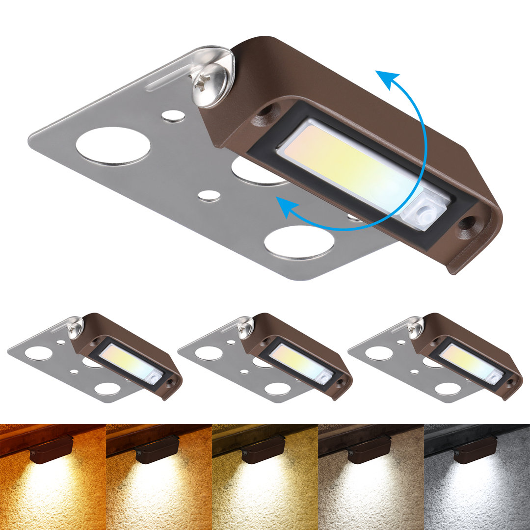 Angolo 5CCT LED Retaining Wall Lights, Low Voltage (Set of 4) LEDVANS 