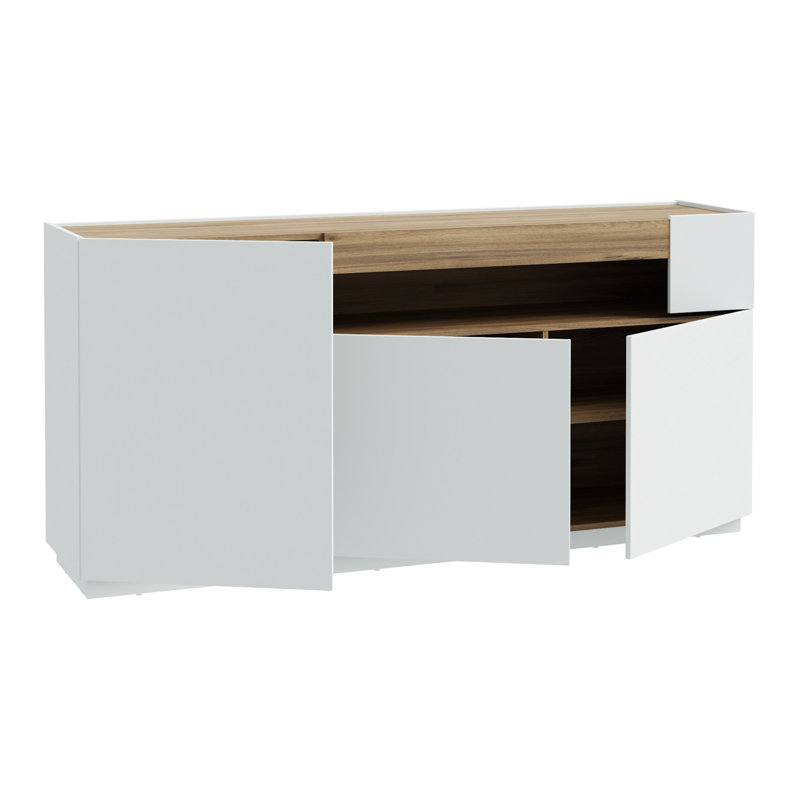 LEWISVILLE 179.4cm Sideboard, White/Natural