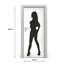 Silhouette Of A Woman Door Decal