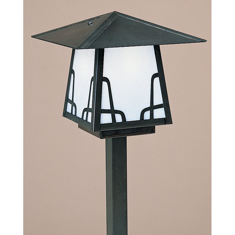 Éclairage de sentier 1 lumière Mannford, Blanc opalescent, Bronze, Hillcrest