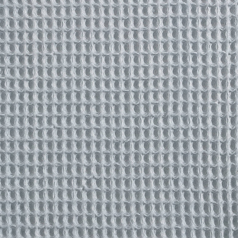 Vera Wang Marled Waffle Cotton Blue Shower Curtain