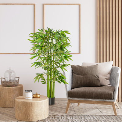 Plante de bambou artificielle 63 po en pot