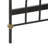 Elle Decor Astrid Modern Bed With Metal Headboard and Footboard-37990476