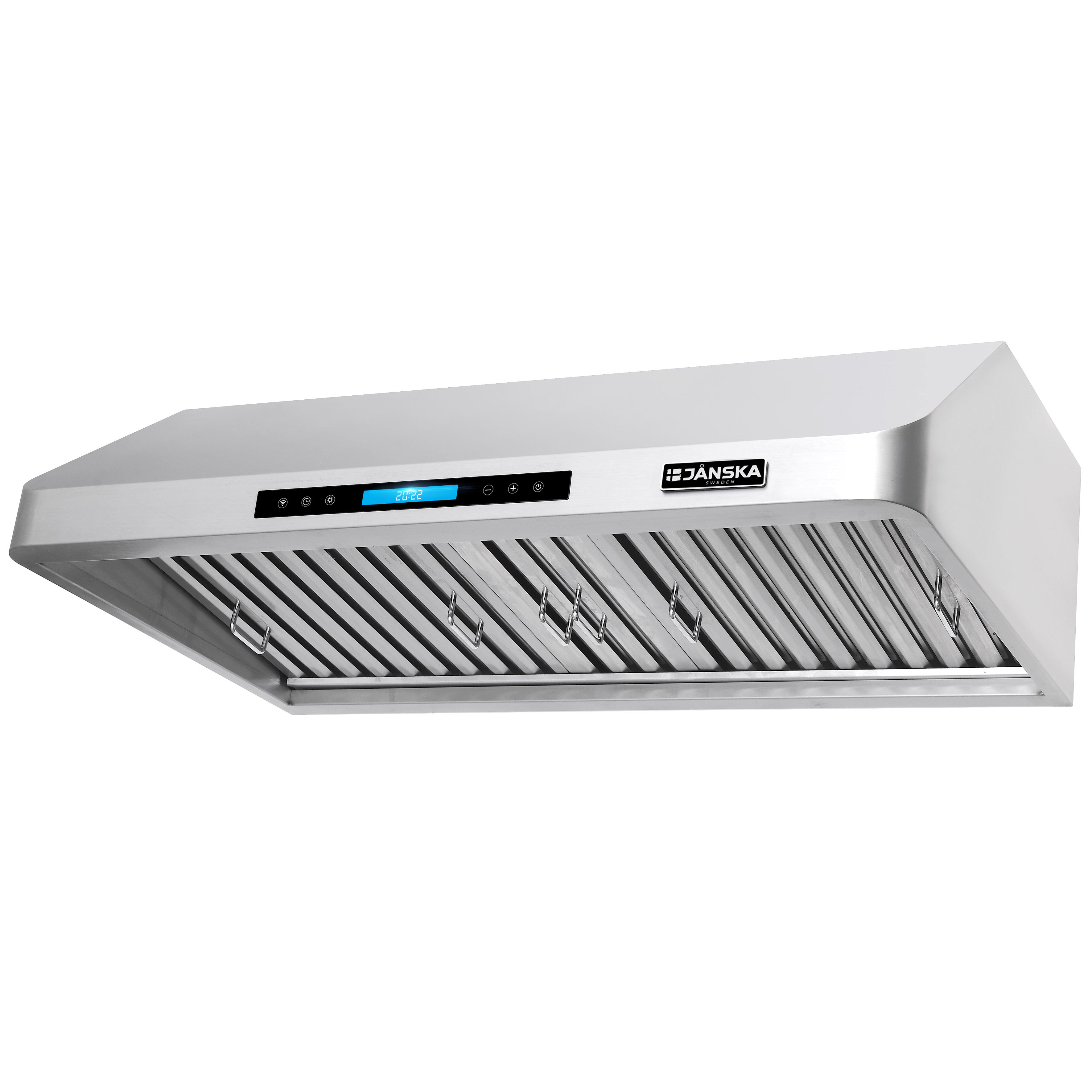 Mueller Home 36 520 CFM Ducted Wall Mount Range Hood in Silver with Remote Control Included RHW-3652