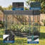 Lit de jardin surélevé galvanisé antirouille 6x3x1 Ft avec système d'arrosage automatique, cage en filet et abat-jour UV 60%, boîte à fleurs en métal sans fond pour légumes, herbes et fleurs, noir-105624766