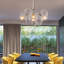 6 - Light Dimmable Sphere Chandelier-88359802