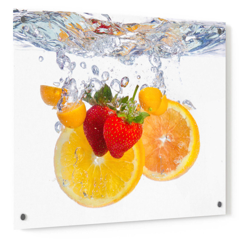 Fruit Splash I, - Peinture sans cadre, L 36 po x H 36 po x P 0,2 po