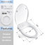 Siège de bidet allongé non électrique avec double buse avant et arrière