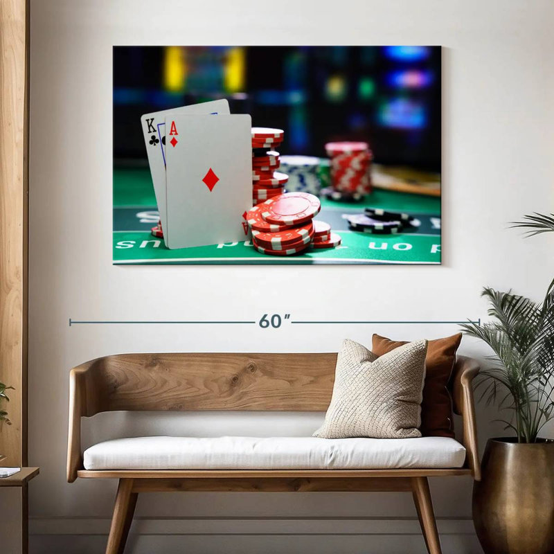 Senne Casino Game Table, 32" H x 48" W