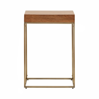 Cronus Solid Wood Top End Table