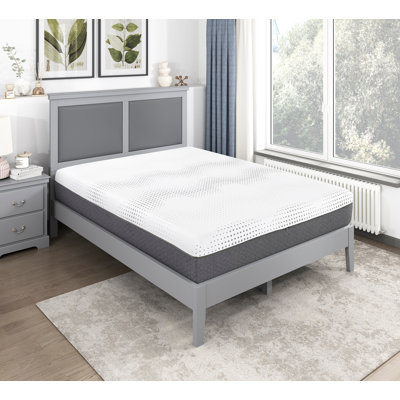 12" Eastern King Mattress Green Tea Gel-Infused Memory Foam Hybrid Mattress, Plush Foam Pocket Coils, Mattress In A Box, Comfortable Sleep Mattress