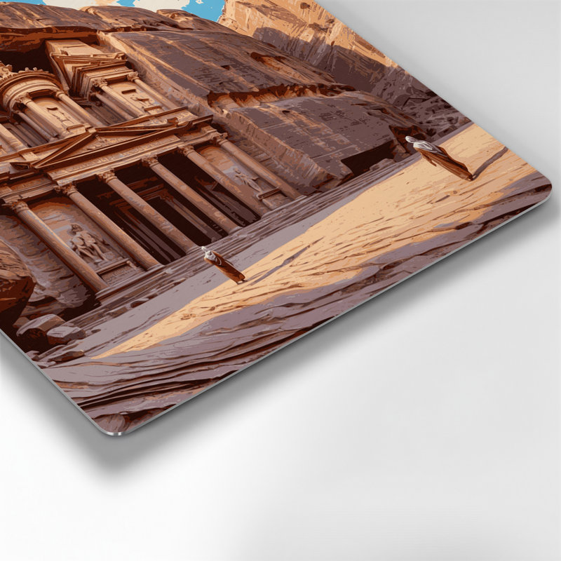Art mural urbain en cités villes de Petra, H 8 po x l 8 po