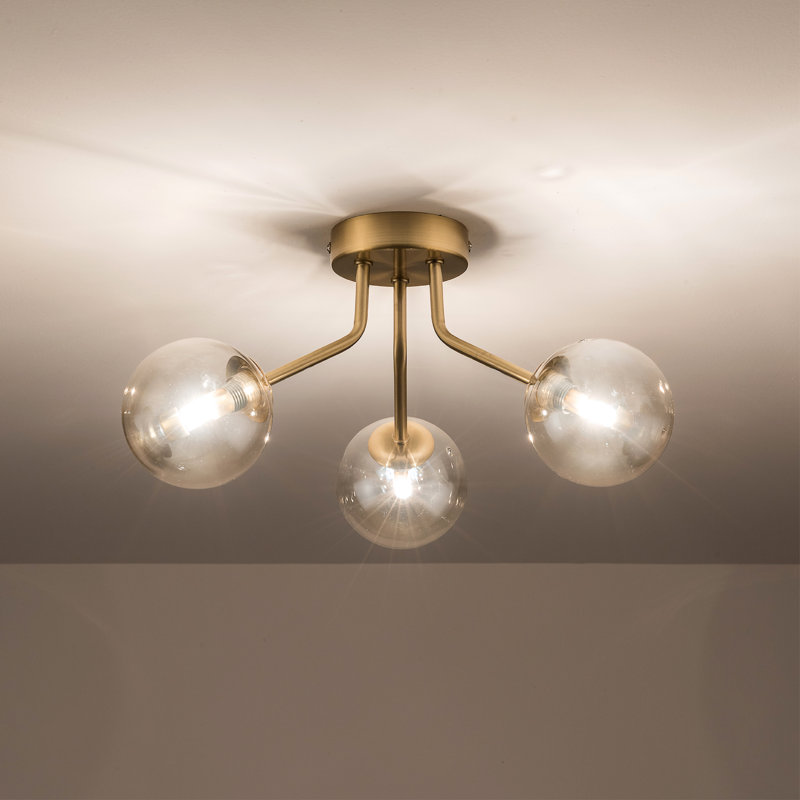 Broadus Glass Spotlight, Cognac, Gold
