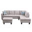 Canapé modulaire en L 3 pièces pour salon Manol-87957696-87957683