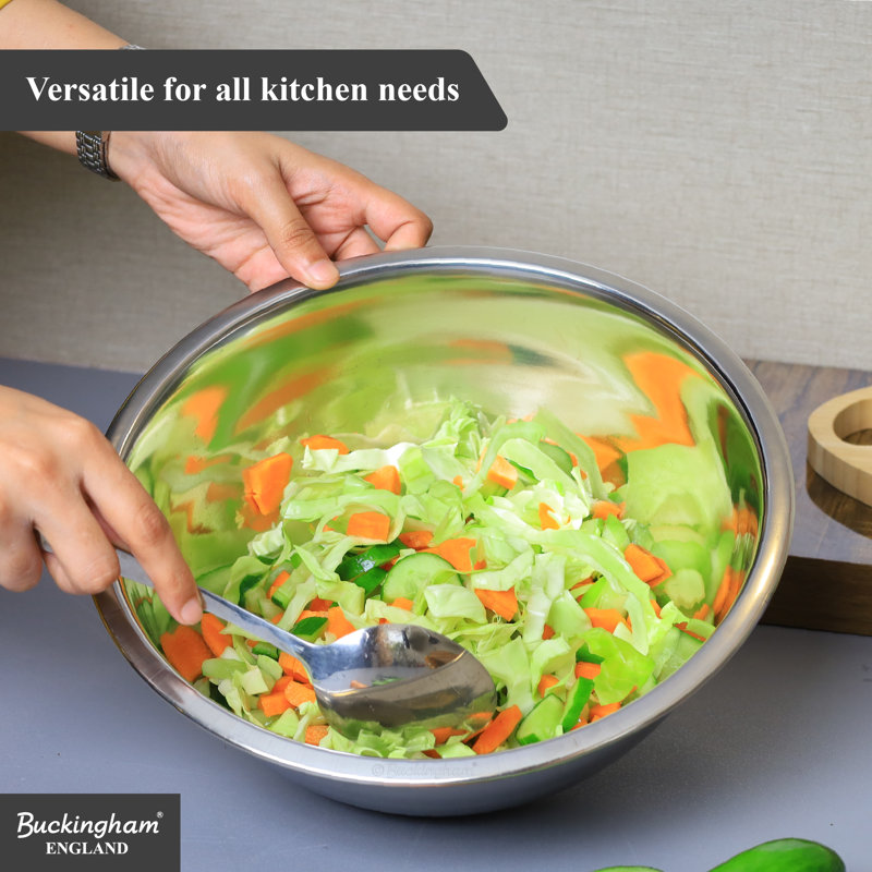 Buckingham Stainless Steel Deep Mixing Bowl , 34 cm
