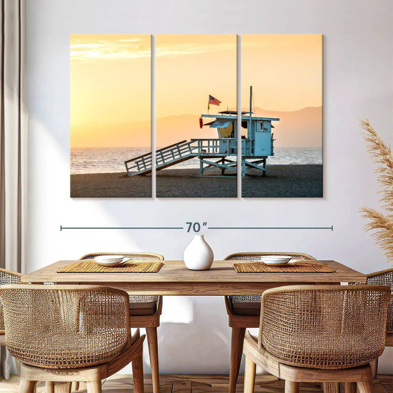 Gillard Dramatic Venice Beach Sunset, 42" H x 65" W