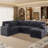 116.5''Transformative Modular Sofa With Multi-Functional Design-118786136