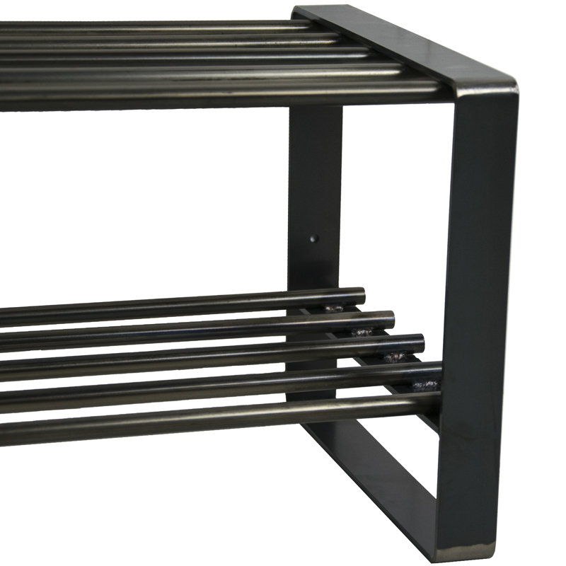 8 Pair Shoe Rack, Black