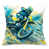Bright Cyan and Golden Yellow