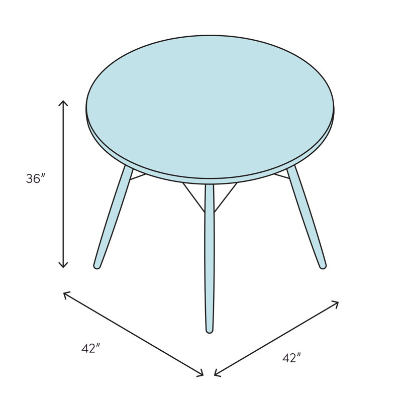 Arneda Extendable Round Dining Table, Espresso
