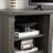 Large TV Stand TV Desk Storage Rack With Faux Stacked Stone Surround-67075984