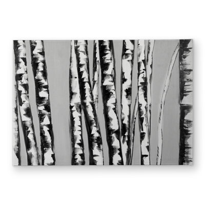 Birches Intersecting Door Mat | Black Trees for Home Decor