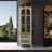 73'' H X 23.6'' W 2-Drawer Elegant Bookcase With Glass Doors