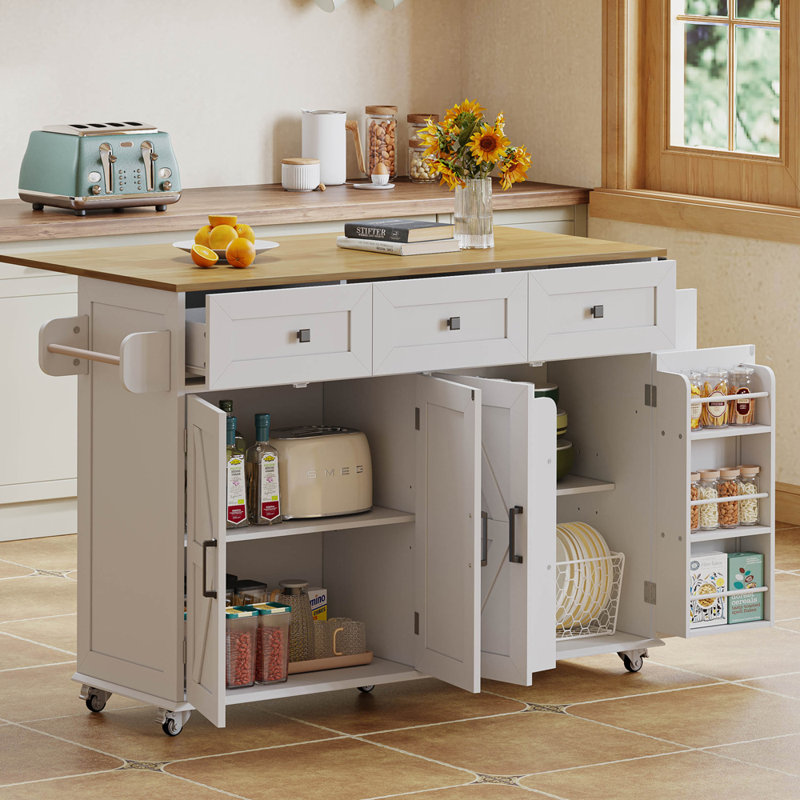 140 cm W Kitchen Island with Top