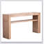 Console rustique en bois massif avec tablette de rangement