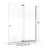 Cantour - W x 76'' H Pivot Door Frameless Shower Door with-15662786-15662787