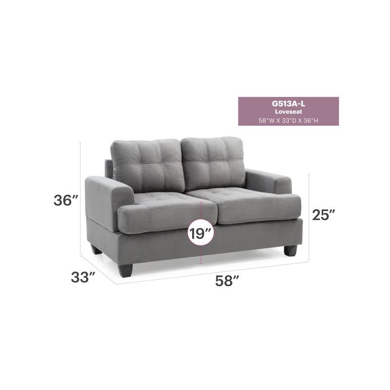 Causeuse Cozy, Gris