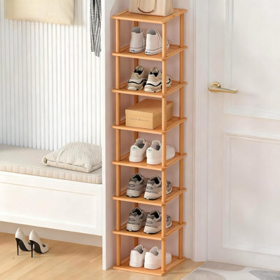 8 Tier Bamboo Shoe Rack
