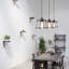 Barnwell 3-Light Kitchen Island Geometric Pendant with PVC Accents