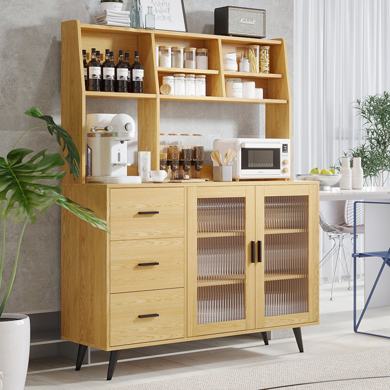  Jennylee 62'' Kitchen Pantry, Wood