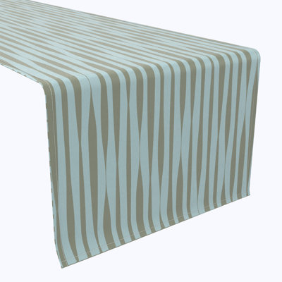 Table Runner, 100% Cotton, 16X108", Ripply Stripes