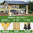 Outdoor Cedar Wooden Gazebo with Netting & Curtains, Patio Galvanized Steel Hardtop Gazebo-104311549
