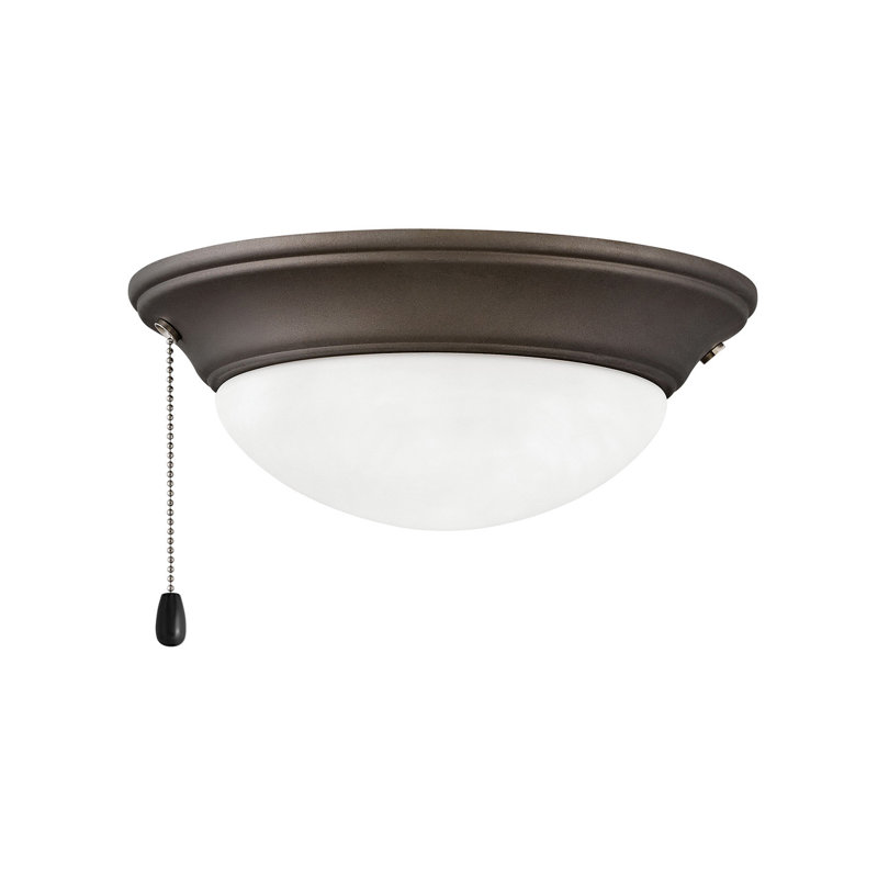 Petit ensemble de lumières de ventilateur de plafond à profil bas, Brun