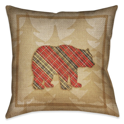 Country Cabin Outdoor Throw Pillow