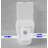 Yingze 1.28 GPF Elongated 17 Chair Height Floor Mounted Close Coupled Toilets with Seat Included