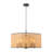 Boho-Style Airy Rattan Drum Single Pendant-1412446594