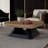 Ancient style minimalist square coffee table