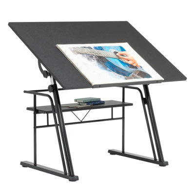 Cowen Adjustable Height Steel Drafting Table