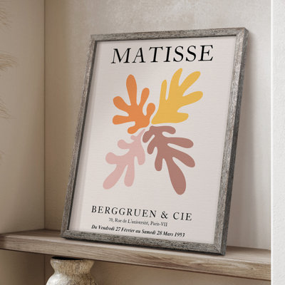 Matisse D, reproduction d'art encadrée - bois massif