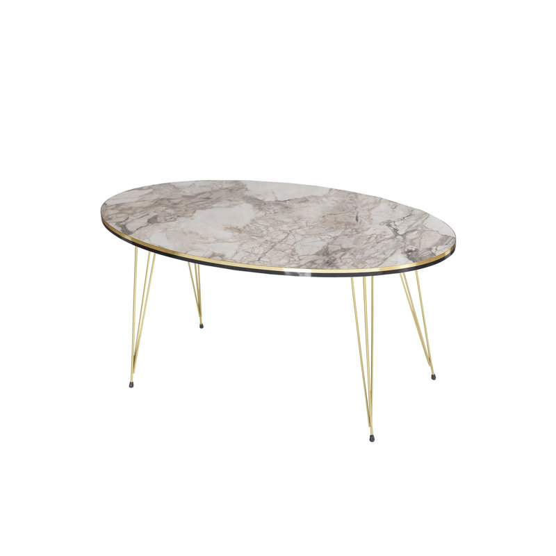 Cosimo 35cm Console Table, White Marble