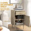 40cm W Engineered Wood Bedside Table