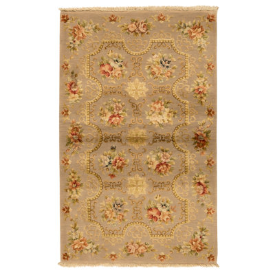 Tapis huître de haute qualité noué à la main