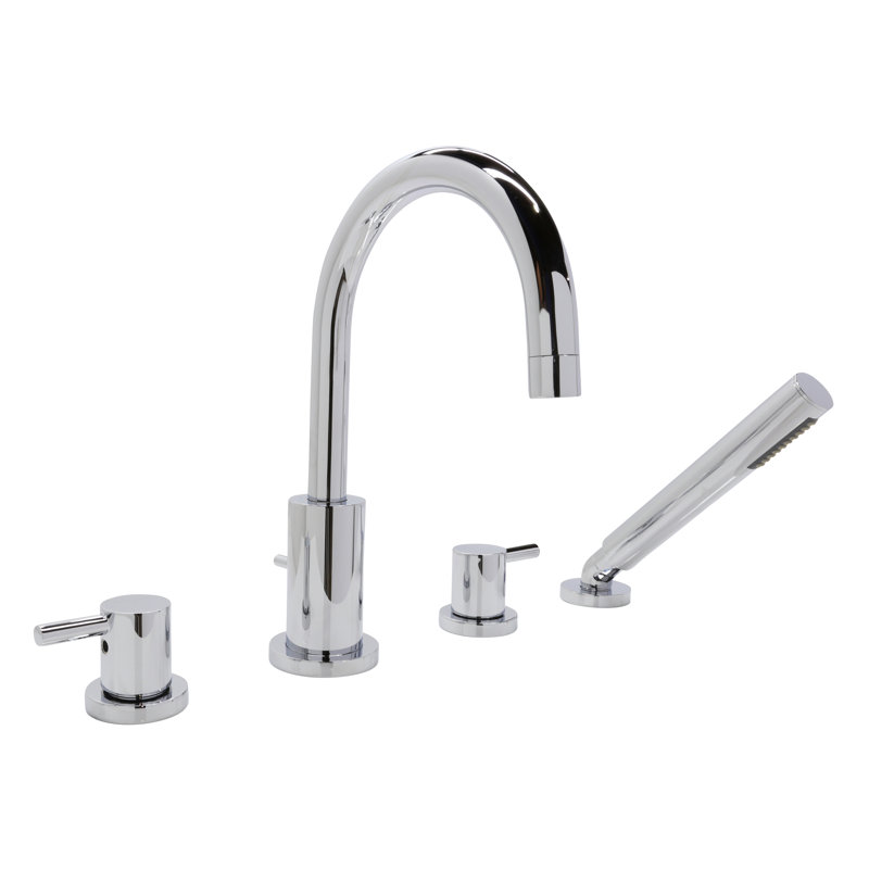 2 Handle Deck Roman Tub Faucet with Diverter
